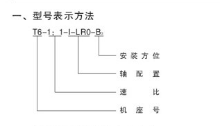 转向箱的型号表示方法